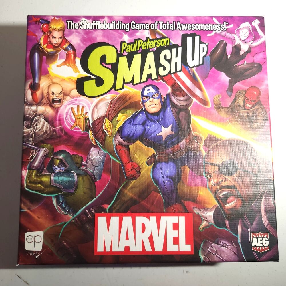 Smash Up Marvel The Game Paul Peterson, Cards, 2-4 players, Ages 12+